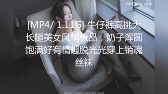 [MP4/ 1.11G] 牛仔裤高挑大长腿美女风情极品，奶子浑圆饱满好有情趣脱光光穿上销魂丝袜